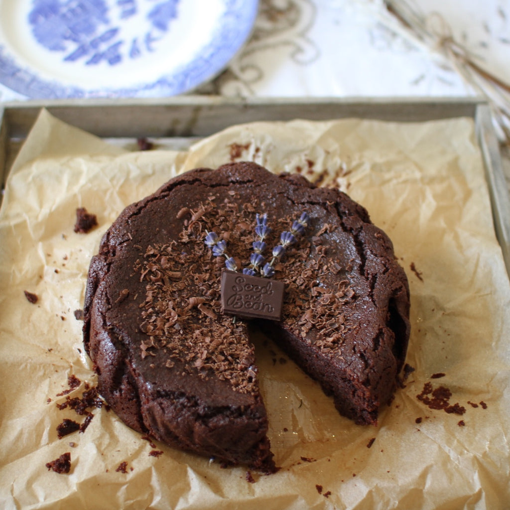 Dark Chocolate and Lavender Cake
