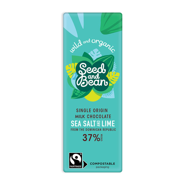 Cornish Sea Salt & Lime Mini Bar 25g (37% Cocoa)