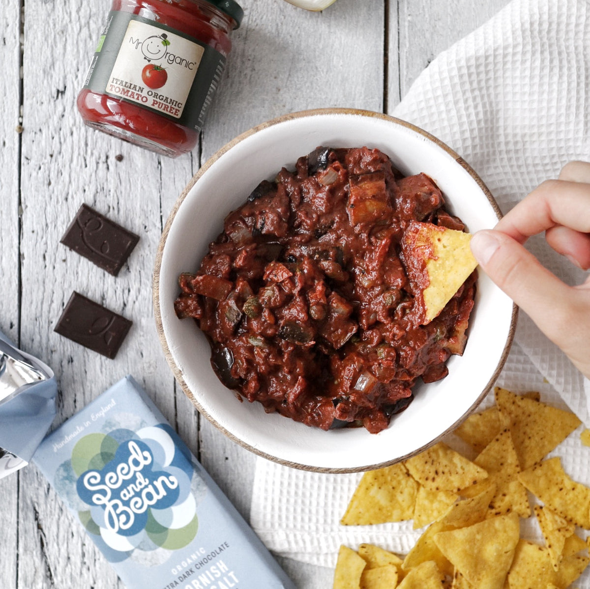 Dark Chocolate Eggplant Caponata Seed & Bean