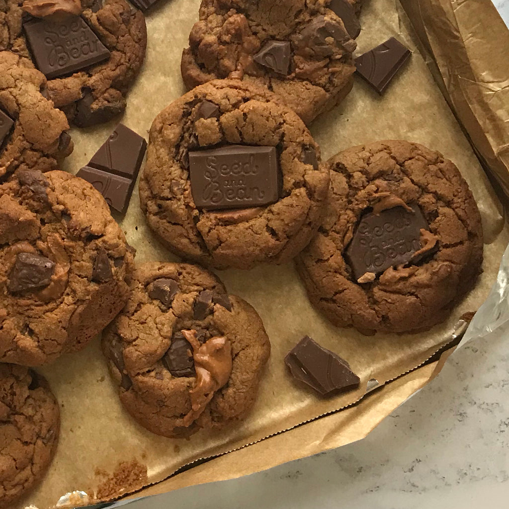 Chunky Peanut Butter & Chocolate Cookies