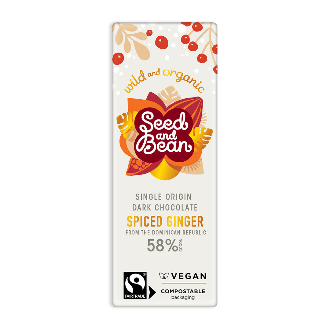 Spiced Ginger Mini Bar 25g (58% Cocoa)